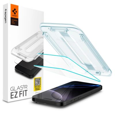 Spigen Glas.tR EZ Fit Tempered Glass für iPhone 16 Pro / 17 / 17 Pro - 2 Stk.