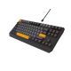 19. GENESIS Thor 230 TKL Gaming-Tastatur USB + RF Wireless + Bluetooth QWERTY Schwarz, Grau, Orange