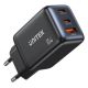 10. UNITEK GAN Wandladegerät 2x USB-C USB-A, PD 3.0, 65W, Schwarz