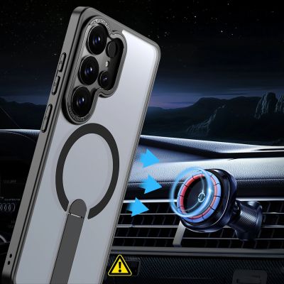 6. Hybrid Armor X Schutzhülle für Samsung Galaxy S26 Ultra mit Ständer, kompatibel mit MagSafe – Schwarz