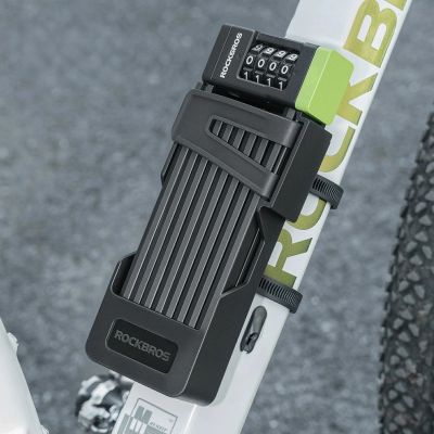 10. Rockbros 829 Faltbares Fahrradschloss mit Zahlencode – Schwarz