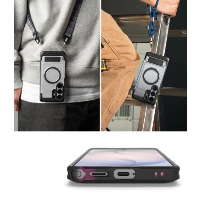 8. Ringke UX Magnetische MagSafe-Hülle für Samsung Galaxy S26 Ultra – Transparent Schwarz