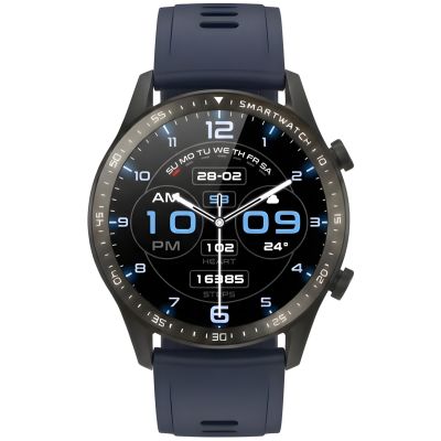 12. Smartwatch Gravity Black 2 Armbänder GT10-5