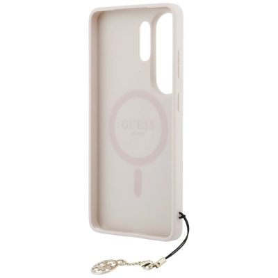 6. Guess 4G Classic Logo Charm MagSafe Hülle für Samsung Galaxy S26 Ultra – Pink