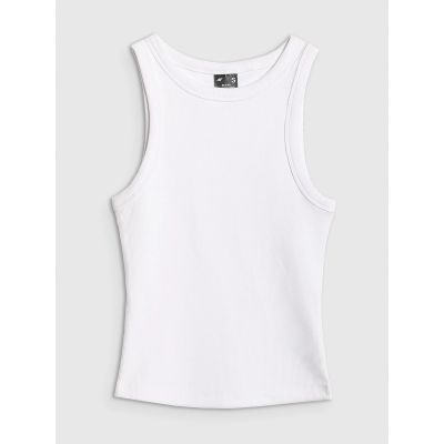 7. Schmal geschnittenes Damen-Rippstricktop 4F 4FRAW25TSLEF310-10S