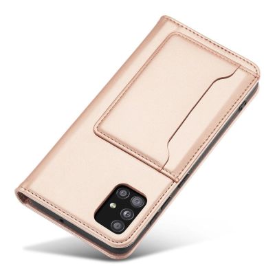 8. Magnetkartenhülle Hülle für Samsung Galaxy A13 5G Tasche Geldbörse Kartenhalter Pink