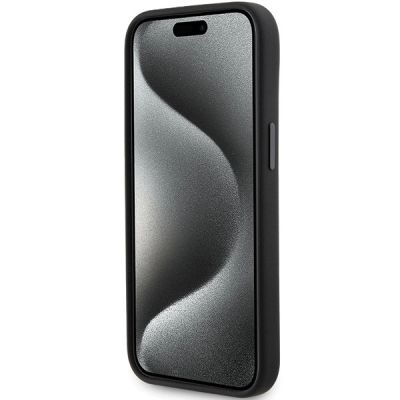 5. Karl Lagerfeld Silikon Karl&Choupette Head Hülle für iPhone 15 Plus / 14 Plus – Schwarz