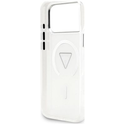 7. Guess IML Gradient Triangle Logo MagSafe Hülle für iPhone 18 Pro Max / 17 Pro Max – transparent