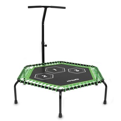 9. VIRTUFIT FITNESS PRO TRAMPOLIN MIT GRIFF - SCHWARZ - 127 CM