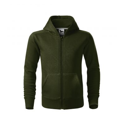 2. Trendy Zipper Sweatshirt für Kinder (Militär)