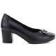 Schwarze Lederpumps mit Blockabsatz, Potocki JE19511