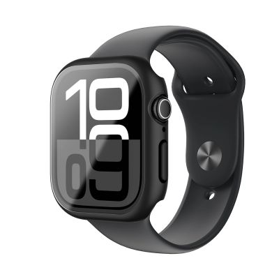 7. AmazingThing Radix Glass Case für Apple Watch 46 mm – Schwarz
