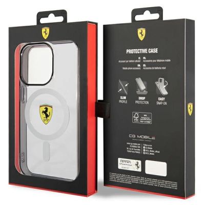8. Ferrari FEHMP14LURKT iPhone 14 Pro 6,1" klar/transparent Hardcase Outline Magsafe