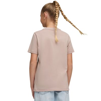 4. Puma ESS T-Shirt mit zentriertem Katzenlogo für Kinder, pink, 692972 89
