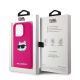 8. Karl Lagerfeld Silikon Choupette Head MagSafe Hülle für iPhone 15 Pro Max – Rosa