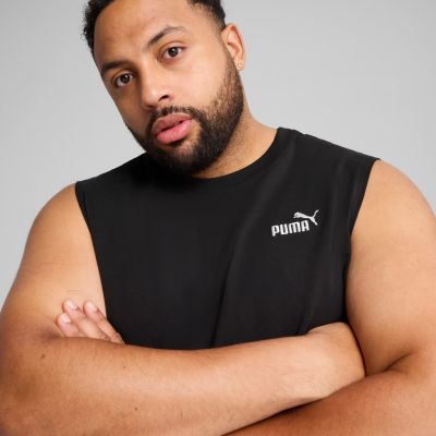 4. Puma ESS No. 1 Logo Ärmelloses T-Shirt Schwarz 682626 01