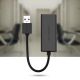 5. Ugreen externe Netzwerkkarte RJ45 - USB 2.0 100 Mbit/s Ethernet schwarz (CR110 20254)