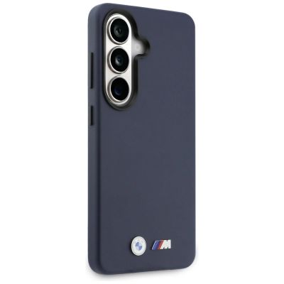4. BMW M Metal Logo MagSafe Hülle für Samsung Galaxy S26 - Marineblau