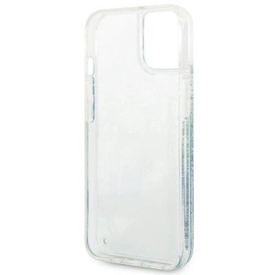 7. Guess GUHCP14MLFLSN iPhone 14 Plus 6.7 "Grün / Grün Hardcase Flower Liquid Glitter