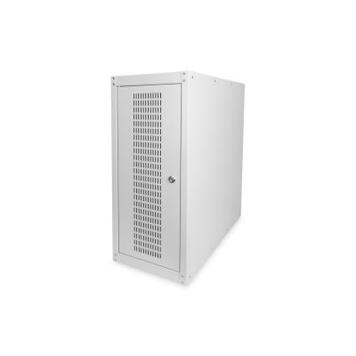 14. Computergehäuse, Tiefe 600 mm, Breite 300 mm, hellgrau