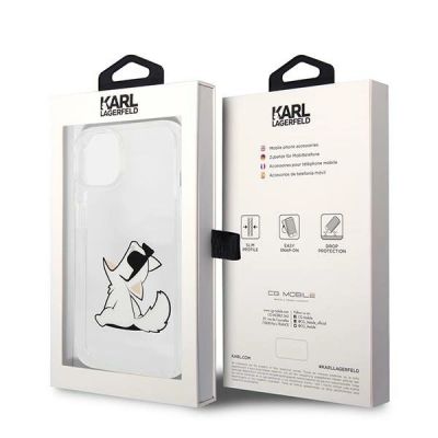 8. Karl Lagerfeld KLHCP14MCFNRC iPhone 14 Plus 6,7 "Hardcase klar / transparent Choupette Fun