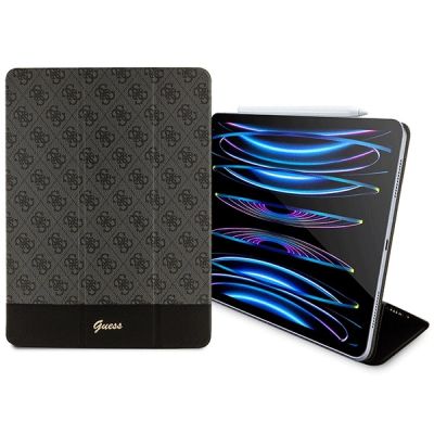 3. Guess 4G Stripe Allover Hülle für iPad Pro 12,9" - Schwarz
