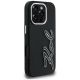 4. Karl Lagerfeld FW iPhone 16 Pro Hülle mit genarbtem Logo – Schwarz