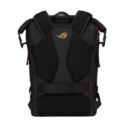 2. ASUS ROG SLASH Backpack Edition 20 Roll-Up Rucksack Schwarz Polyester, gewachstes Leder (zum Hochziehen)