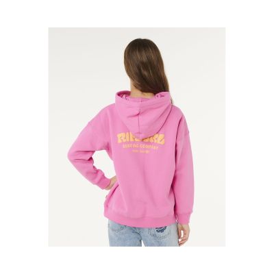 3. RIP CURL Surf Puff Hood-Girl pinkes Sweatshirt