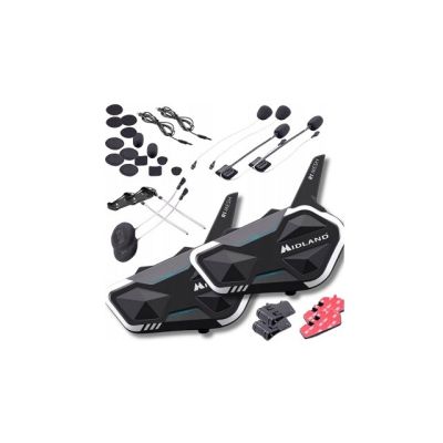 Midland R1 MESH TWIN Motorrad-Intercom für 2 Helme