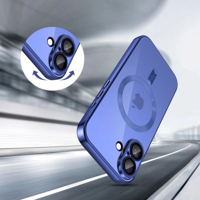 4. Tech-Protect MagFlex MagSafe Hülle für iPhone 17 – Transparentes Marineblau