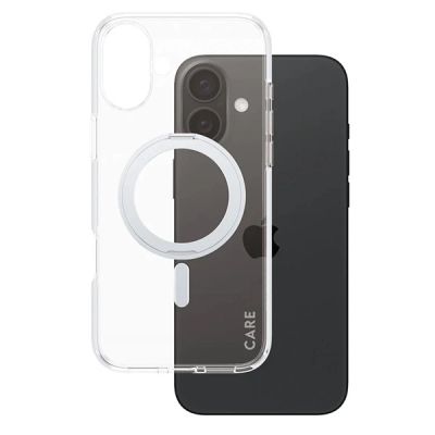 2. CARE by PanzerGlass Feature Kickstand Case iPhone 16 Plus 6,7" Silber/Silber MagSafe 1327