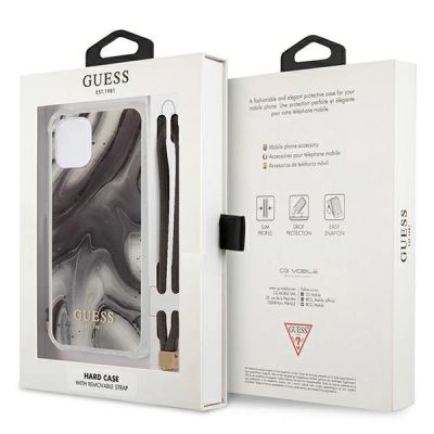 8. Guess GUHCP12LKSMAGR iPhone 12 Pro Max 6,7" grau/graue Hardcase Marble Collection