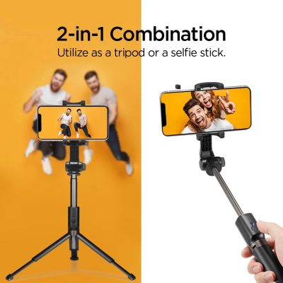 18. Spigen S540W Bluetooth-Selfie-Stick mit Stativ – Schwarz