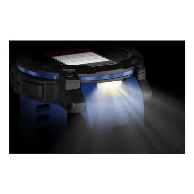 5. GARMIN Instinct 3 AMOLED 45mm Schwarz/Blitzblau Smartwatch