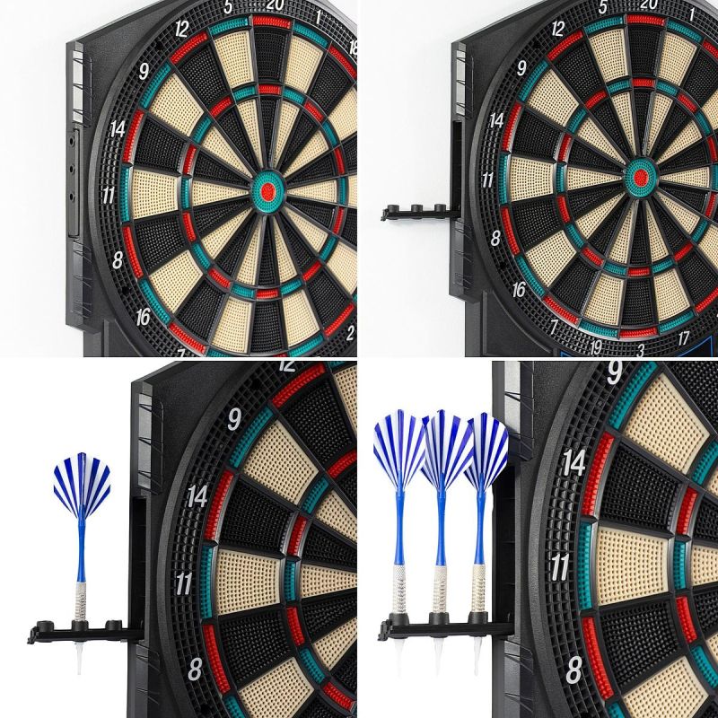 9. Elektronische Dartscheibe mit Netzteil und 4 Zählern, 49 cm, ENERO PRO