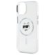 6. Karl Lagerfeld IML Metal Choupette Head MagSafe iPhone 15 Plus Hülle - Weiß