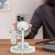 8. Tech-Protect QI15W-A46 3in1 Magnetisches MagSafe Induktives Ladegerät - Weiß