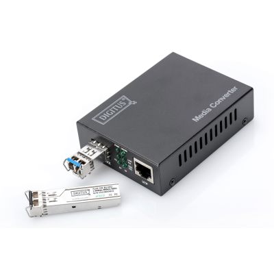 10. Medienkonverter RJ45 10/100/1000Base-T auf SFP 1000Base-SX/LX (ohne SFP-Modul)