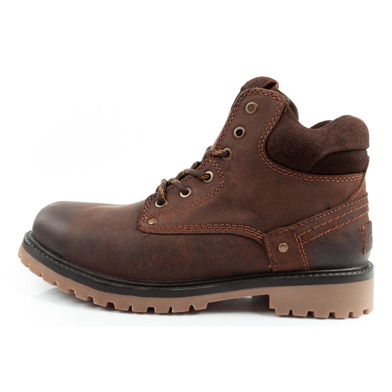 3. Wrangler Yuma Herrenstiefel Chelsea Boots Elegantes Leder Dunkelbraun