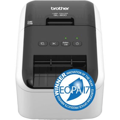 13. Brother QL-800 Thermodirekt-Etikettendrucker, Farbe, 300 x 600 dpi, 148 mm/s, kabelgebunden, DK