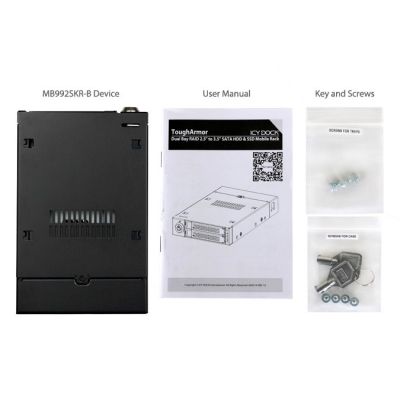 9. IcyDock Montageplatte 2x6,3cm SATAI-III in 1x3,5" RAID-Steuerung
