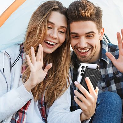 8. Dudao K11 Pro 20000mAh Powerbank mit integrierten Kabeln - Schwarz