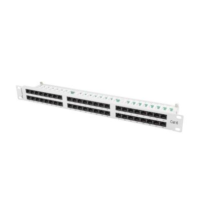 5. Patchpanel Lanberg PPU6-1048-S (1U; Kat. 6; 48xRJ-45)