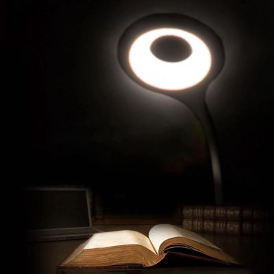 4. Mini Wozinsky Kabellose LED-Leselampe mit Clip + USB-C-Kabel - Schwarz