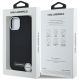 8. Karl Lagerfeld FW Metal Plate MagSafe iPhone 15 Hülle - Schwarz