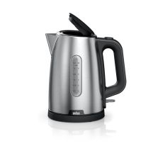Braun PurShine WK102AI-WK1500BK Wasserkocher 1,7 l 2200 W Schwarz, Edelstahl