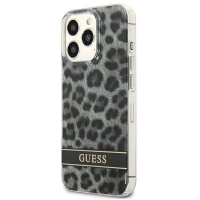 2. Guess GUHCP13LHSLEOK iPhone 13 Pro / 13 6.1" grau/graues Hardcase Leopard