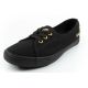 3. Lee Cooper Damenschuhe, sportliche schwarze Slip-On-Ballerinas