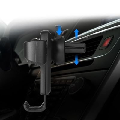 13. Autohalter H01 Schwarzer Schwerkraft-Autohalter für das Lüftungsgitter